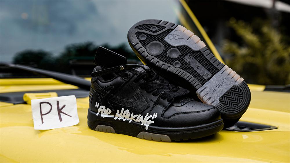 PK GOD OFF-WHITE OOO Low Tops Black White RETAIL MATERIALS READY TO SHIP